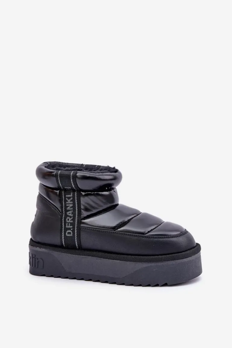 Niskie Śniegowce Na Grubej Podeszwie D.Franklin DFSH371011 Czarne