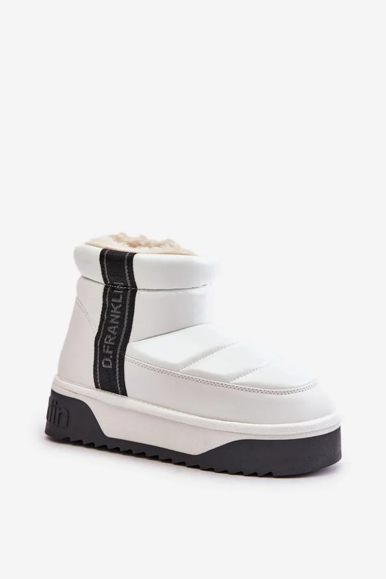 Niskie Śniegowce Na Grubej Podeszwie D.Franklin DFSH371011 Białe