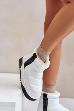 Niskie Śniegowce Na Grubej Podeszwie D.Franklin DFSH371011 Białe