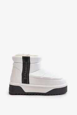 Niskie Śniegowce Na Grubej Podeszwie D.Franklin DFSH371011 Białe