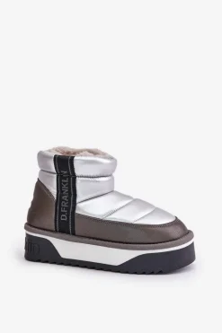 Niskie Śniegowce Na Grubej Podeszwie D.Franklin DFSH371010 Srebrne