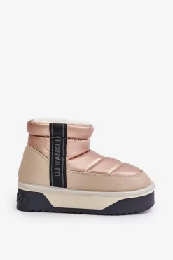 Niskie Śniegowce Na Grubej Podeszwie D.Franklin DFSH371010 Beżowe