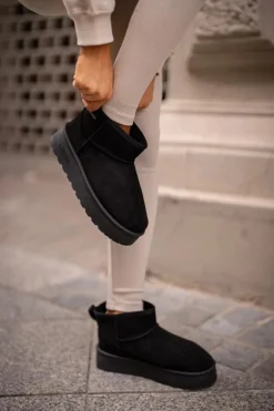 Niskie Śniegowce Na Platformie Big Star OO274A099 Czarne