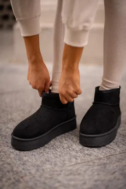 Niskie Śniegowce Na Platformie Big Star OO274A099 Czarne