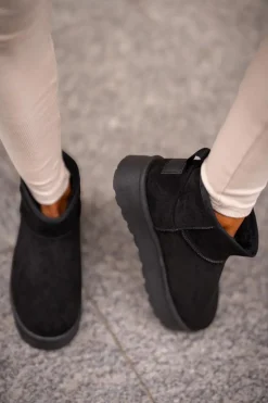 Niskie Śniegowce Na Platformie Big Star OO274A099 Czarne