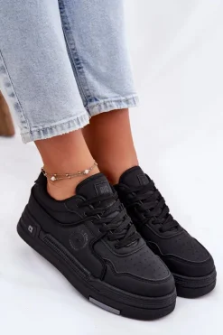 Niskie Sneakersy Damskie Big Star RR274A311 HI-POLY SYSTEM Czarne