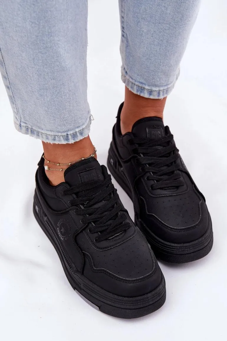 Niskie Sneakersy Damskie Big Star RR274A311 HI-POLY SYSTEM Czarne