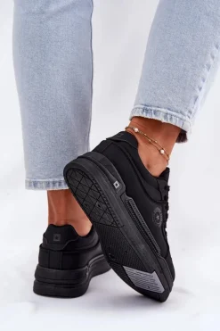 Niskie Sneakersy Damskie Big Star RR274A311 HI-POLY SYSTEM Czarne