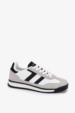 Niskie Sneakersy Damskie Białe Rulaana