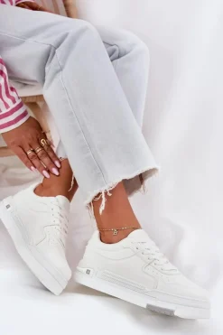 Niskie Sneakersy Damskie Big Star RR274A310 HI-POLY SYSTEM Białe