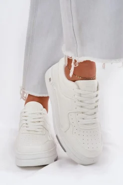 Niskie Sneakersy Damskie Big Star RR274A310 HI-POLY SYSTEM Białe