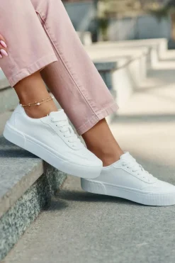 Niskie Sneakersy Z Eko Skóry Big Star RR274303 Białe