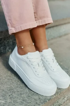 Niskie Sneakersy Z Eko Skóry Big Star RR274303 Białe