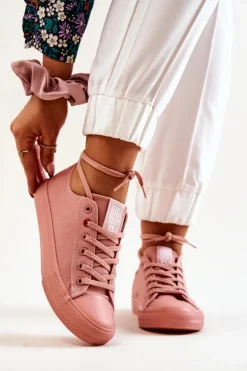 Niskie Tenisówki Big Star JJ274005 Ciemnoróżowe