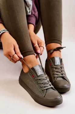 Niskie Tenisówki Big Star JJ274004 Khaki