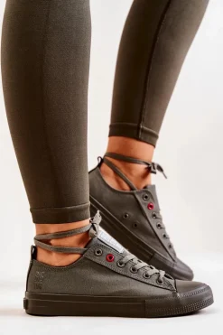 Niskie Tenisówki Big Star JJ274004 Khaki