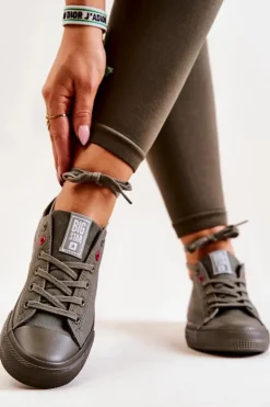 Niskie Tenisówki Big Star JJ274004 Khaki