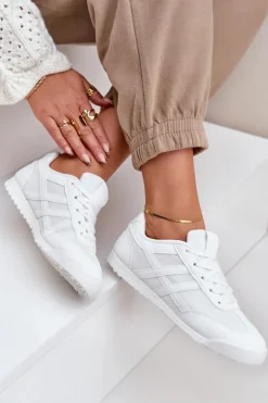 Niskie Tenisówki Trampki Damskie Białe Eezore