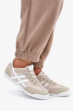 Niskie Tenisówki Trampki Damskie Beżowe Eezore