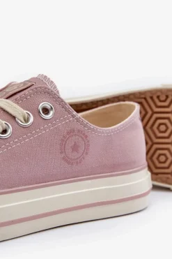 Niskie Trampki Damskie Big Star NN274270 Różowe