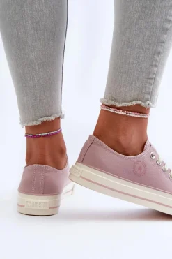 Niskie Trampki Damskie Big Star NN274270 Różowe
