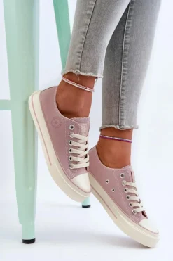 Niskie Trampki Damskie Big Star NN274270 Różowe