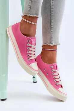 Niskie Trampki Damskie Big Star NN274271 Różowe