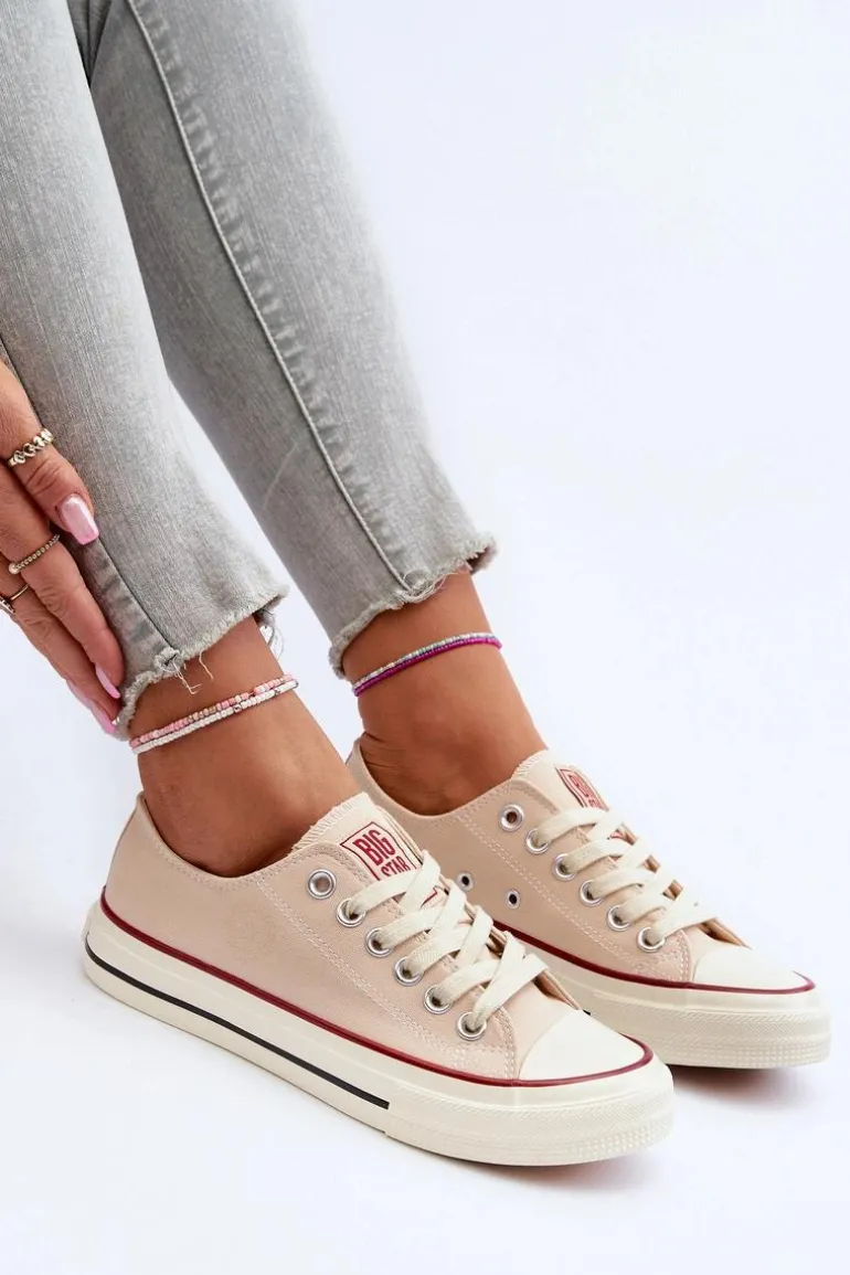 Niskie Trampki Damskie Big Star NN274272 Beżowe