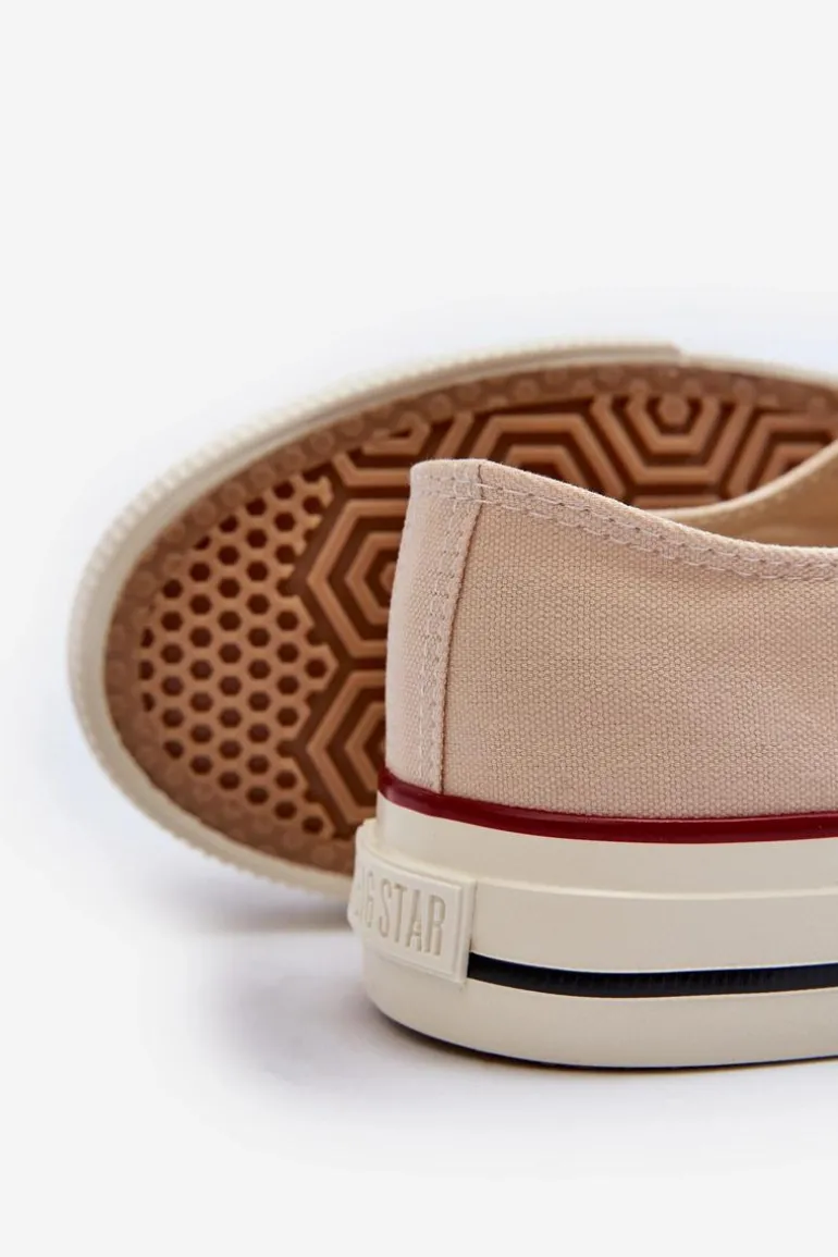 Niskie Trampki Damskie Big Star NN274272 Beżowe