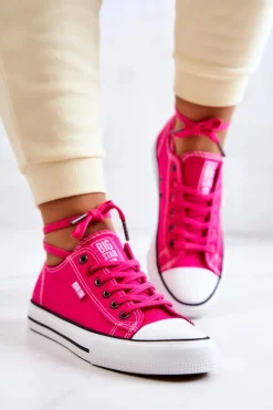 Niskie Trampki Damskie Big Star JJ274A005 Fuksja