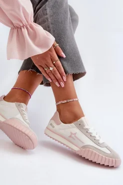 Niskie Trampki Damskie Big Star NN274868 Różowe