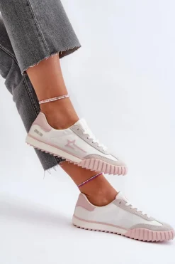 Niskie Trampki Damskie Big Star NN274868 Różowe