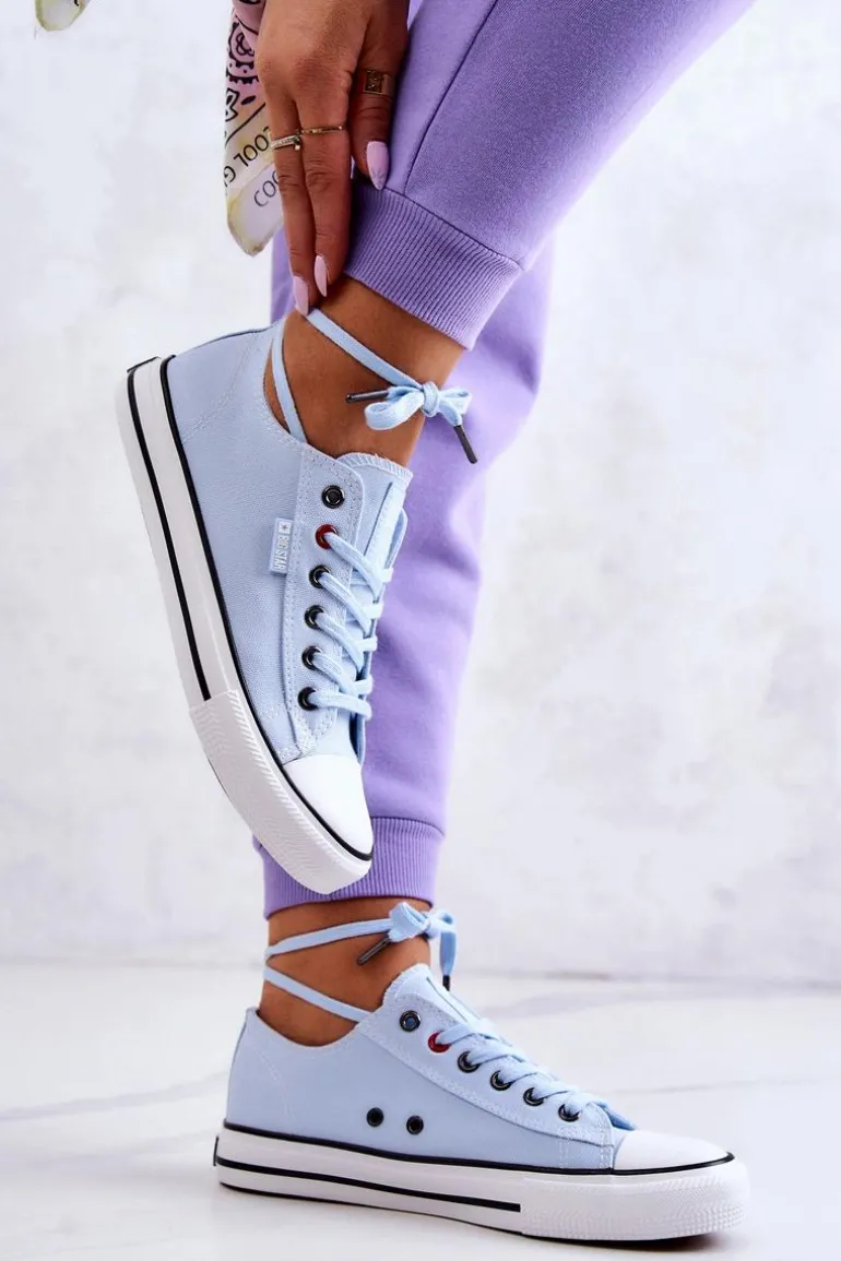 Niskie Trampki Damskie Big Star JJ274A004 Niebieskie