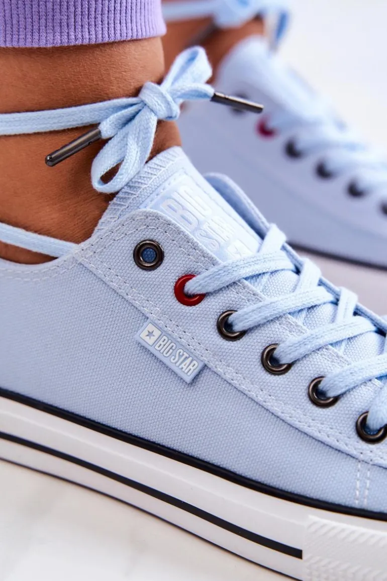 Niskie Trampki Damskie Big Star JJ274A004 Niebieskie