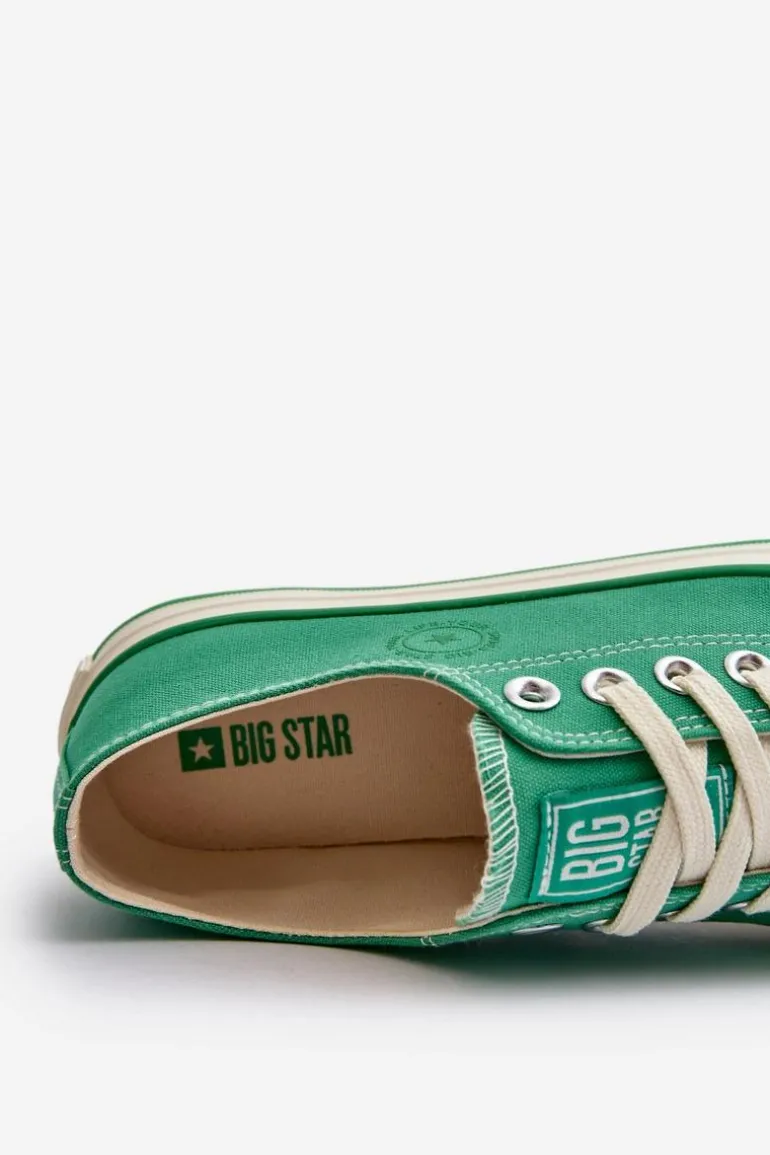 Niskie Trampki Damskie Big Star NN274268 Zielone