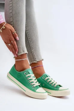 Niskie Trampki Damskie Big Star NN274268 Zielone