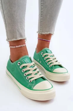 Niskie Trampki Damskie Big Star NN274268 Zielone