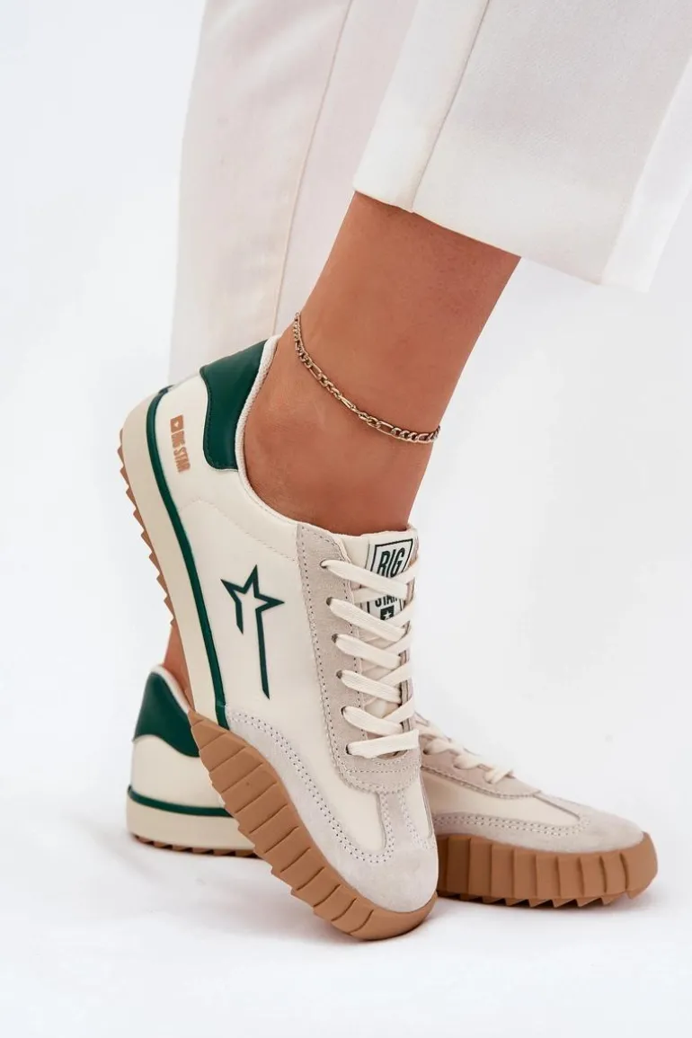 Niskie Trampki Damskie Big Star NN274867 Beżowe