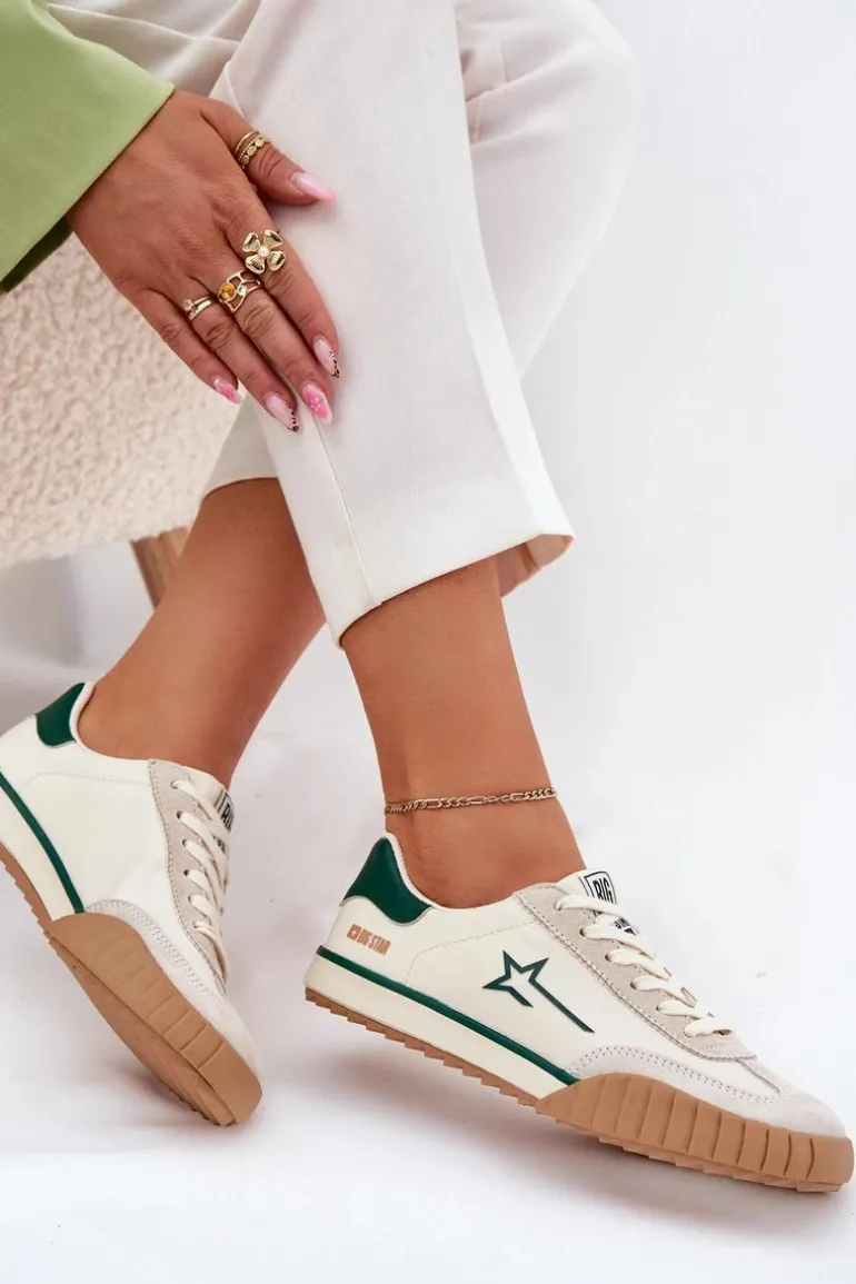 Niskie Trampki Damskie Big Star NN274867 Beżowe