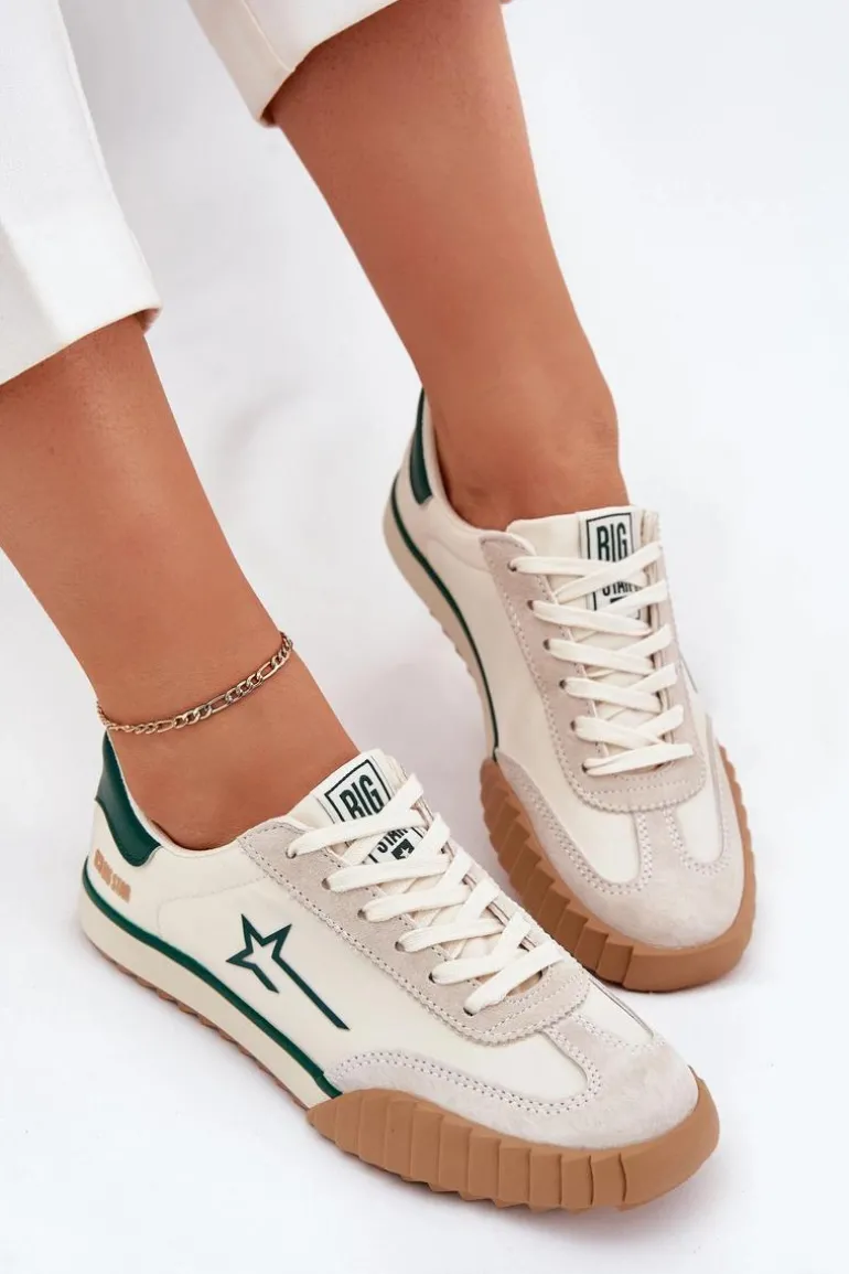 Niskie Trampki Damskie Big Star NN274867 Beżowe