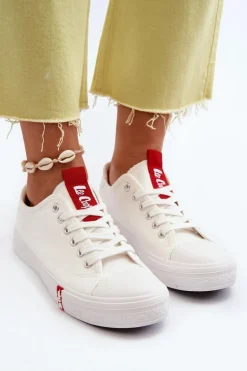 Niskie Trampki Damskie Lee Cooper LCW-24-31-2239 Białe