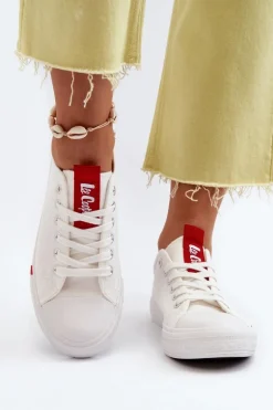 Niskie Trampki Damskie Lee Cooper LCW-24-31-2239 Białe