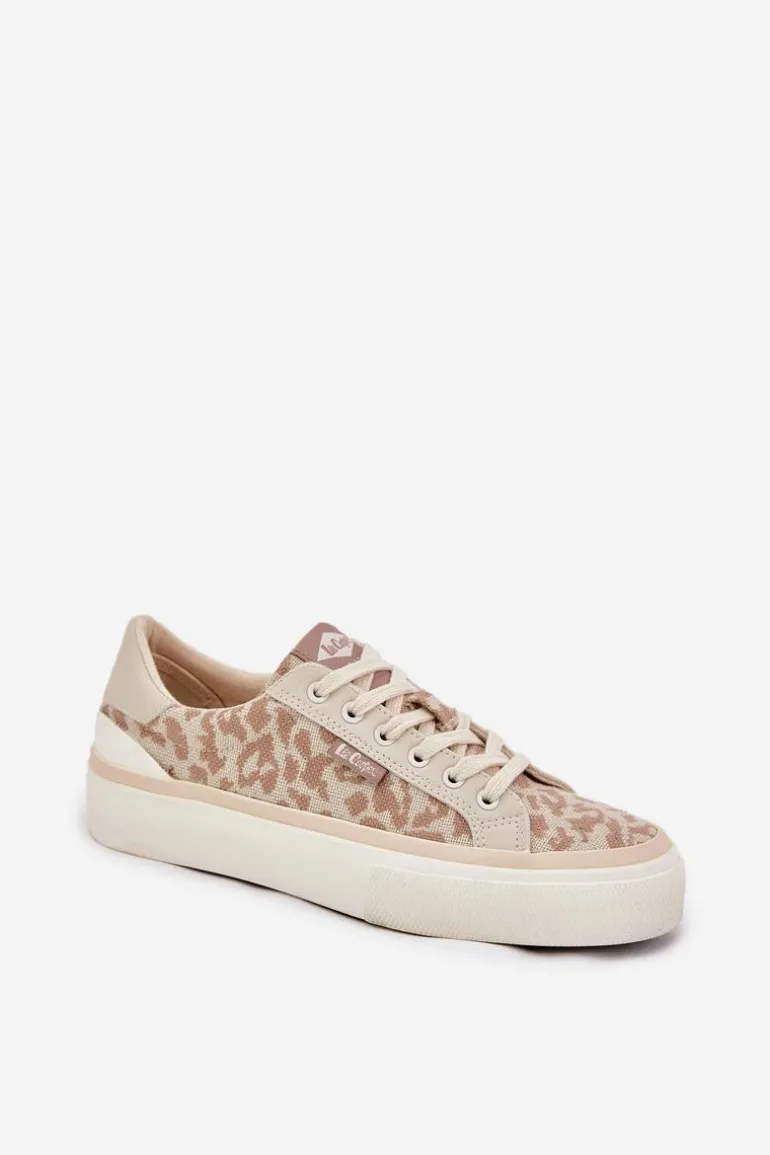 Niskie Trampki Damskie Panterka Lee Cooper LCW-25-02-3330L Beżowe