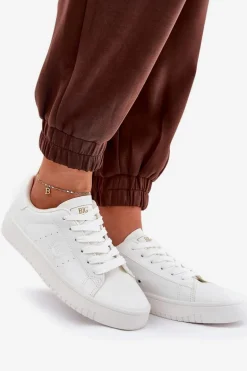 Niskie Trampki Damskie Z Eko Skóry Big Star NN274577 Białe