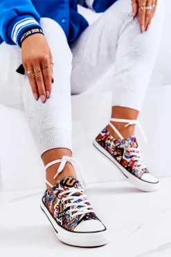 Niskie Trampki Logowane Multikolor Desiree