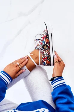 Niskie Trampki Logowane Multikolor Desiree