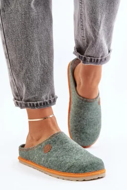 Obuwie Domowe Damskie Kapcie Inblu CS000039 Zielone