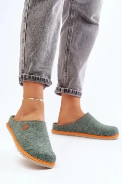 Obuwie Domowe Damskie Kapcie Inblu CS000039 Zielone