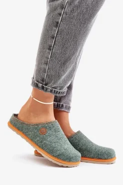 Obuwie Domowe Damskie Kapcie Inblu CS000039 Zielone