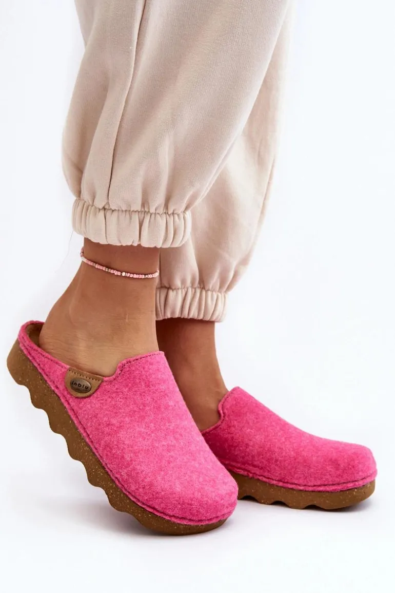 Obuwie Domowe Kapcie Damskie Profilaktyczne Inblu DK000011 Fuksja